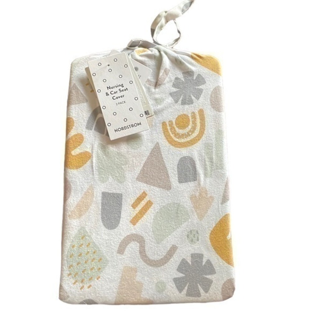 NORDSTROM Geo Blocks Pack 2-Pack Car Seat & Nursing Cover